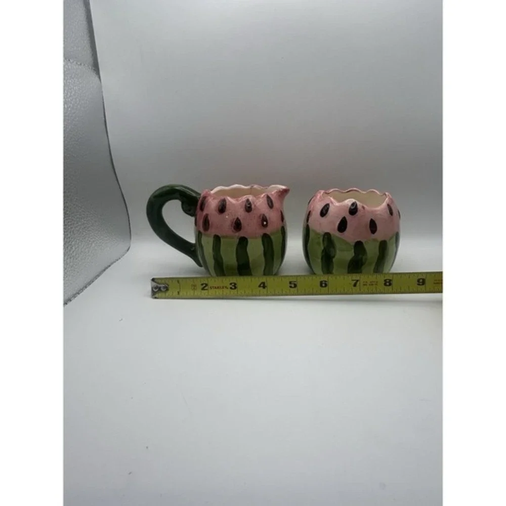 3-PC Watermelon‎ Pitcher & Creamer Set Kitchen Decor